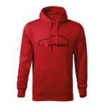 i love my felicia panska mikina 1 cervena