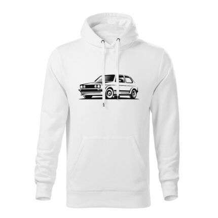 volkswagen golf mk2 line panska mikina 1 biela