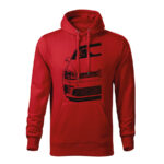 volkswagen golf mk7 gti half panska mikina 2 cervena