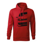 volkswagen golf mk6 gti half panska mikina 1 cervena
