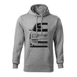 volkswagen golf mk3 gti half panska mikina 1 tmavosiva