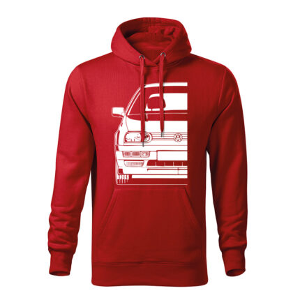volkswagen golf mk3 gti half panska mikina 3 cervena
