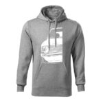 volkswagen golf mk1 gti half panska mikina 2 tmavosiva
