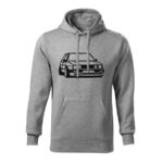 volkswagen golf mk2 low panska mikina 1 tmavosiva