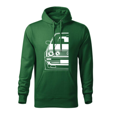 volkswagen golf mk2 half panska mikina 3 tmavozelena
