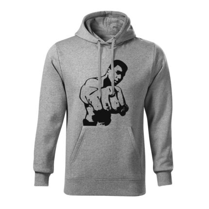 muhammad ali panska mikina tmavosiva