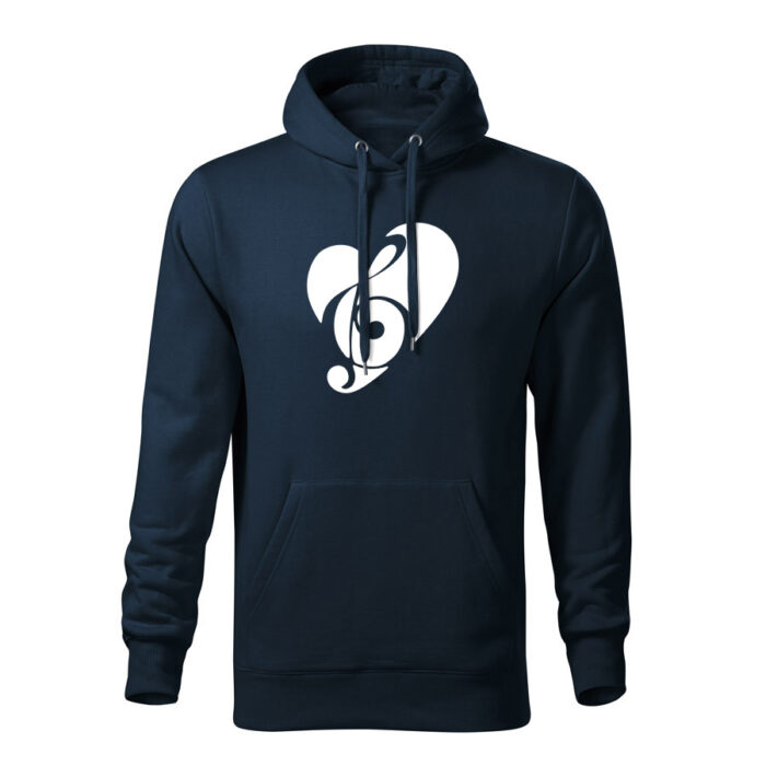 music lover panska mikina 2 tmavo modra