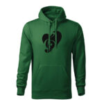 music lover panska mikina 1 tmavozelena