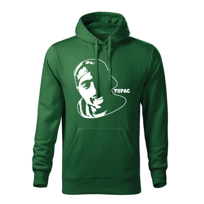tupac shakur panska mikina 2 tmavozelena