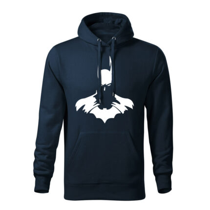 batman panska mikina 2 tmavo modra