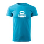 crossfit panske tricko 2 tyrkysova