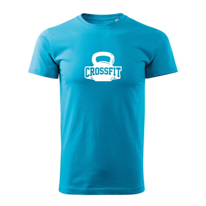 crossfit panske tricko 2 tyrkysova