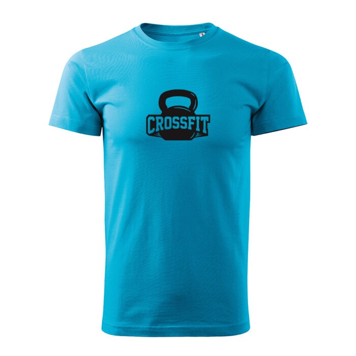 crossfit panske tricko 1 tyrkysova