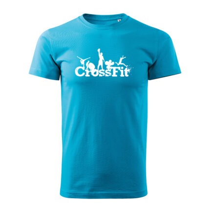crossfit gym panske tricko 2 tyrkysova
