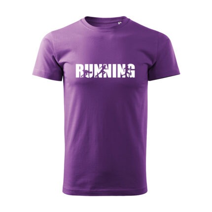 running panske tricko 2 fialova