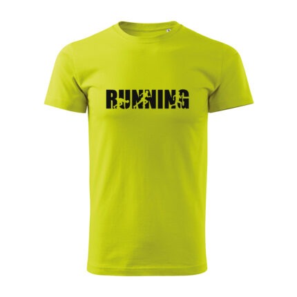 running panske tricko 1 limetkova