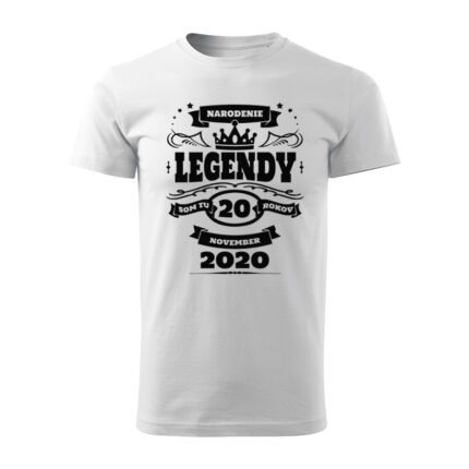 narodenie legendy panske tricko 1 biela