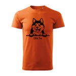 akita inu panske tricko kralovska modra