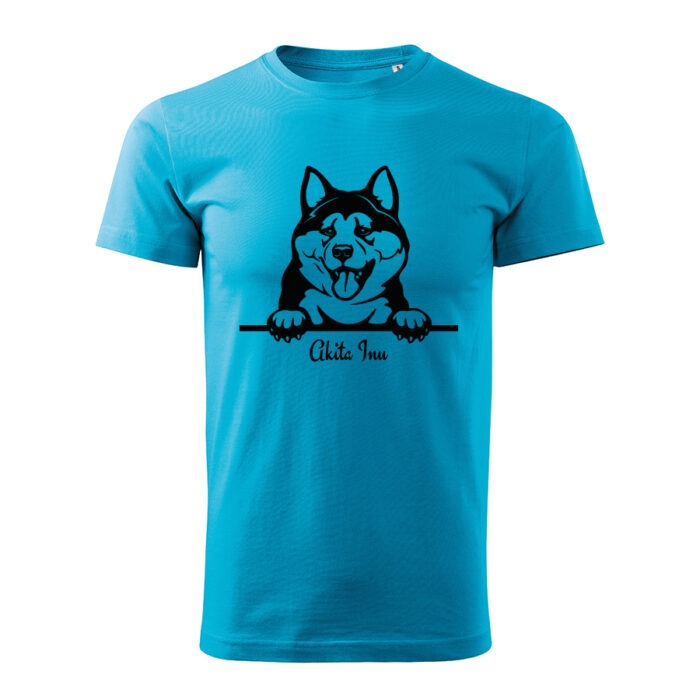 akita inu panske tricko travova zelena