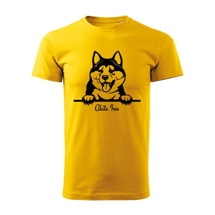 akita inu panske tricko tyrkysova