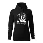 bernsky salasnicky pes panska mikina 2 cervena