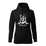 sibirsky husky damska mikina 2 cervena