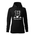 stafordcirsky bulterier damska mikina 2 cervena