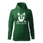 Welsh Corgi Pembroke damska mikina 2 tmavo modra