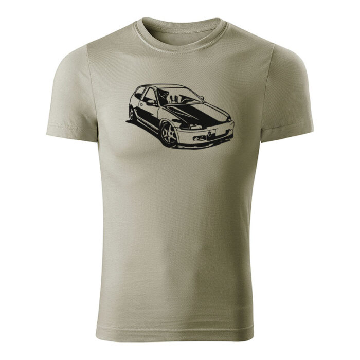 honda civic 5g hatchbag panske tricko cierna svetla khaki