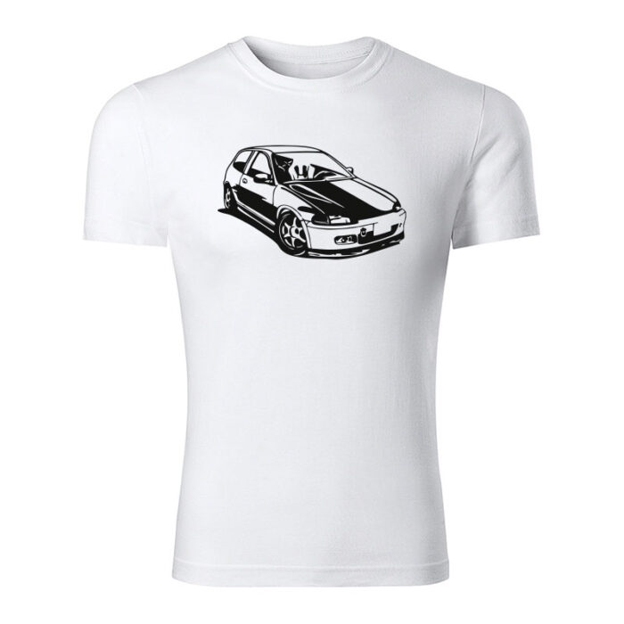 honda civic 5g hatchbag panske tricko cierna biela