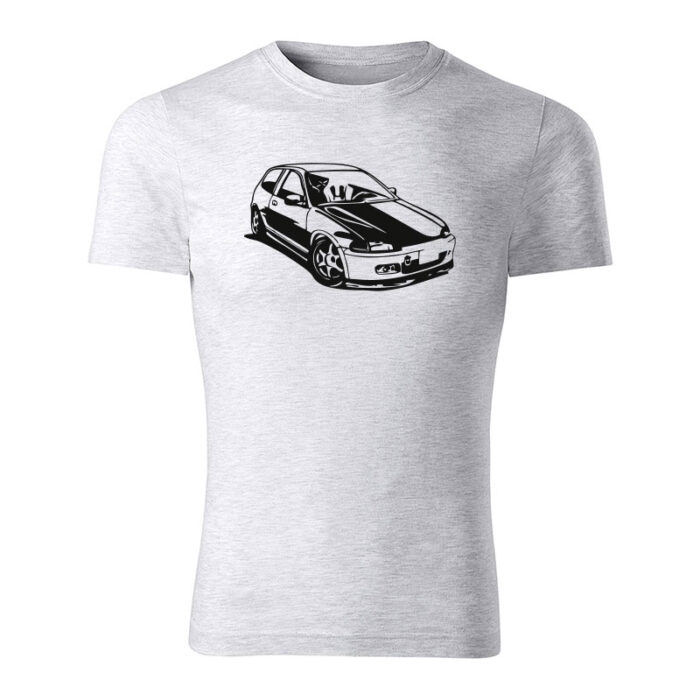 honda civic 5g hatchbag panske tricko cierna bledosiva