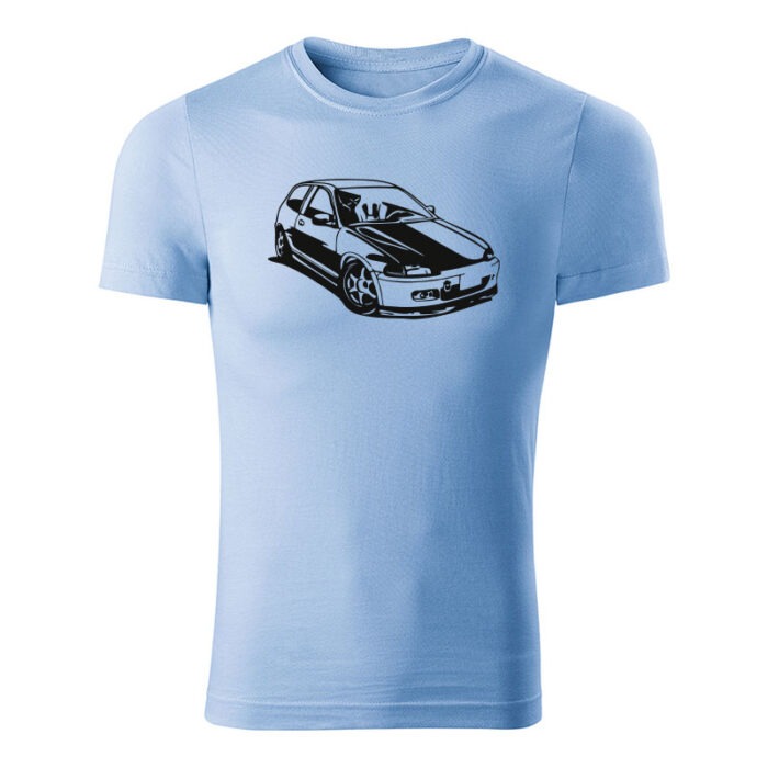 honda civic 5g hatchbag panske tricko cierna nebeska modra