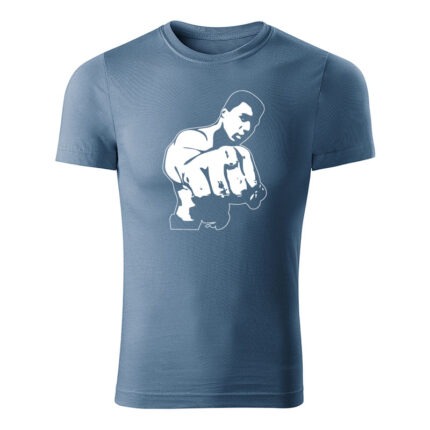muhammad ali panske tricko biela denim
