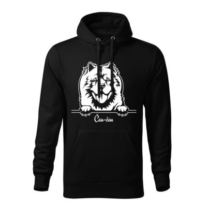 tmavosiva čau čau panska mikina 1