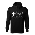 viera nádej láska panska mikina 2 cervena