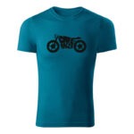 cafe racer panske tricko petrolejova modra