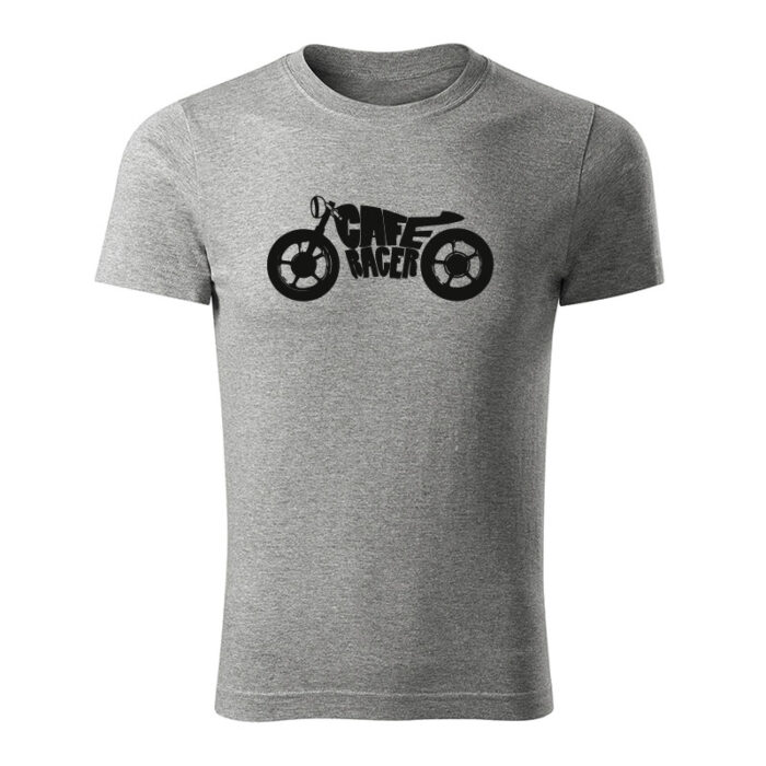 cafe racer panske tricko tmavosiva