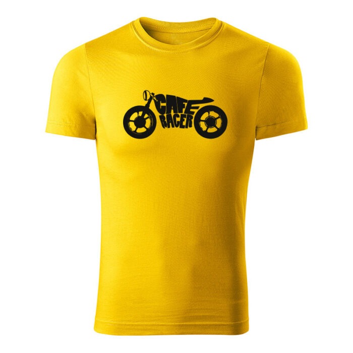 cafe racer panske tricko zlta
