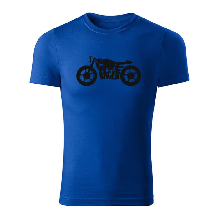 cafe racer panske tricko kralovska modra