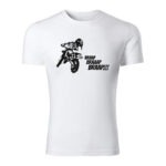 braap bike panske tricko biela