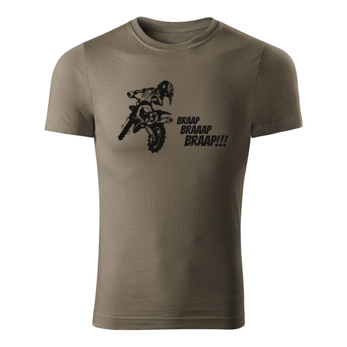 braap bike panske tricko army