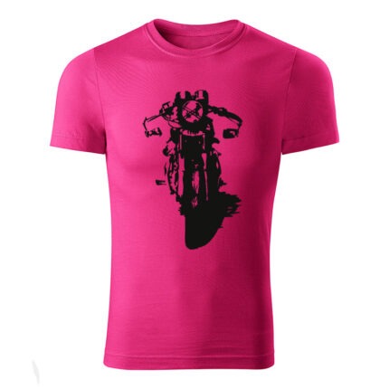 classic cafe racer panske tricko purpurova