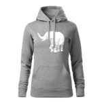 slon flor dámska mikina 2 tmavo modra