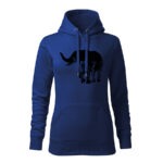 slon flor dámska mikina 1 biela