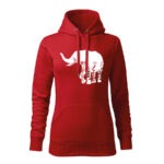 slon flor dámska mikina 1 tmavozelena