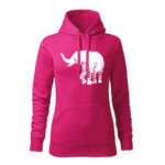 slon flor dámska mikina 2 cervena