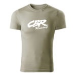 cbr racing panske tricko biela svetla khaki