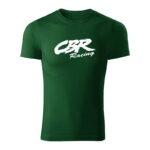 cbr racing panske tricko biela tmavozelena