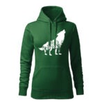 vlk flor dámska mikina 2 siva