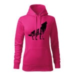 vlk flor dámska mikina 1 cervena